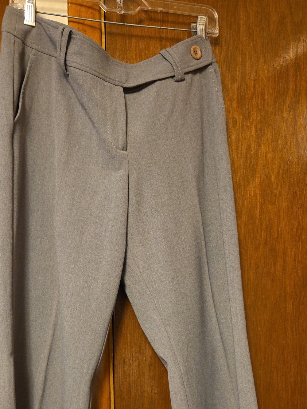 WORN ONCE LOFT Gray Dress Trousers